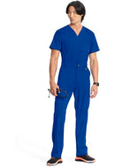 CHEROKEE INFINITY MEN SCRUB PANTS 6 POCKETS TAPERED LEG SIZE L GALAXY BLUE - Brand New