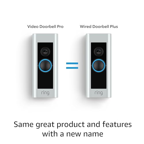 RING VIDEO DOORBELL PLUS - SMART DOORBELL - SATIN NICKEL - Brand New