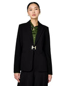 HS4GOAOT HALSTON H Women's Suits Blazer, Size 14, Black - Brand New