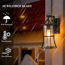 Tewei Outdoor Wall Light Fixtures 2-Pack B08RYRNQL9 - Black - Brand New
