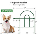 AMAGABELI Garden & Home 35Panels 18in(H)×50ft(L) Decorative Green Fences - Brand New