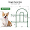 AMAGABELI Garden & Home 35Panels 18in(H)×50ft(L) Decorative Green Fences - Brand New