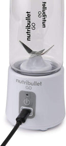 Nutribullet GO Portable Blender Shakes Smoothies 13 Oz 70 Watts NB50300W - White - Like New