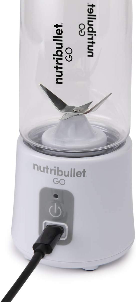 Nutribullet GO Portable Blender Shakes Smoothies 13 Oz 70 Watts NB50300W - White - Like New