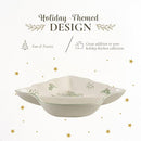 SPODE CHRISTMAS TREE CHIP DIP TREE-SHAPED DISH 14" PORCELAIN - 1697959 - GREEN - Like New