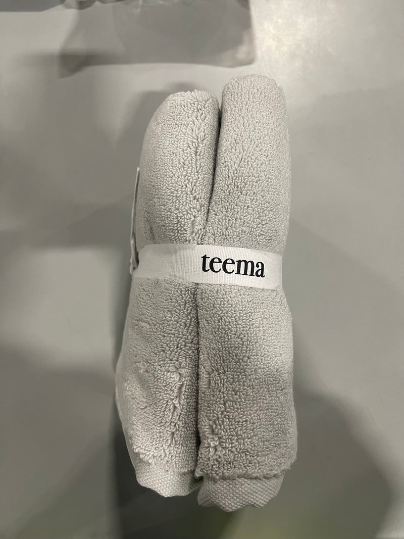 TEEMA 100% TURKISH COTTON HAND TOWEL PACK OF 2 - STONE - Like New
