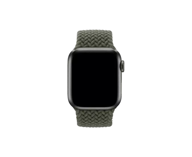 APPLE WATCH BRAIDED SOLO LOOP 41MM MQY03AM/A - SIZE 2 - OLIVE - Brand New