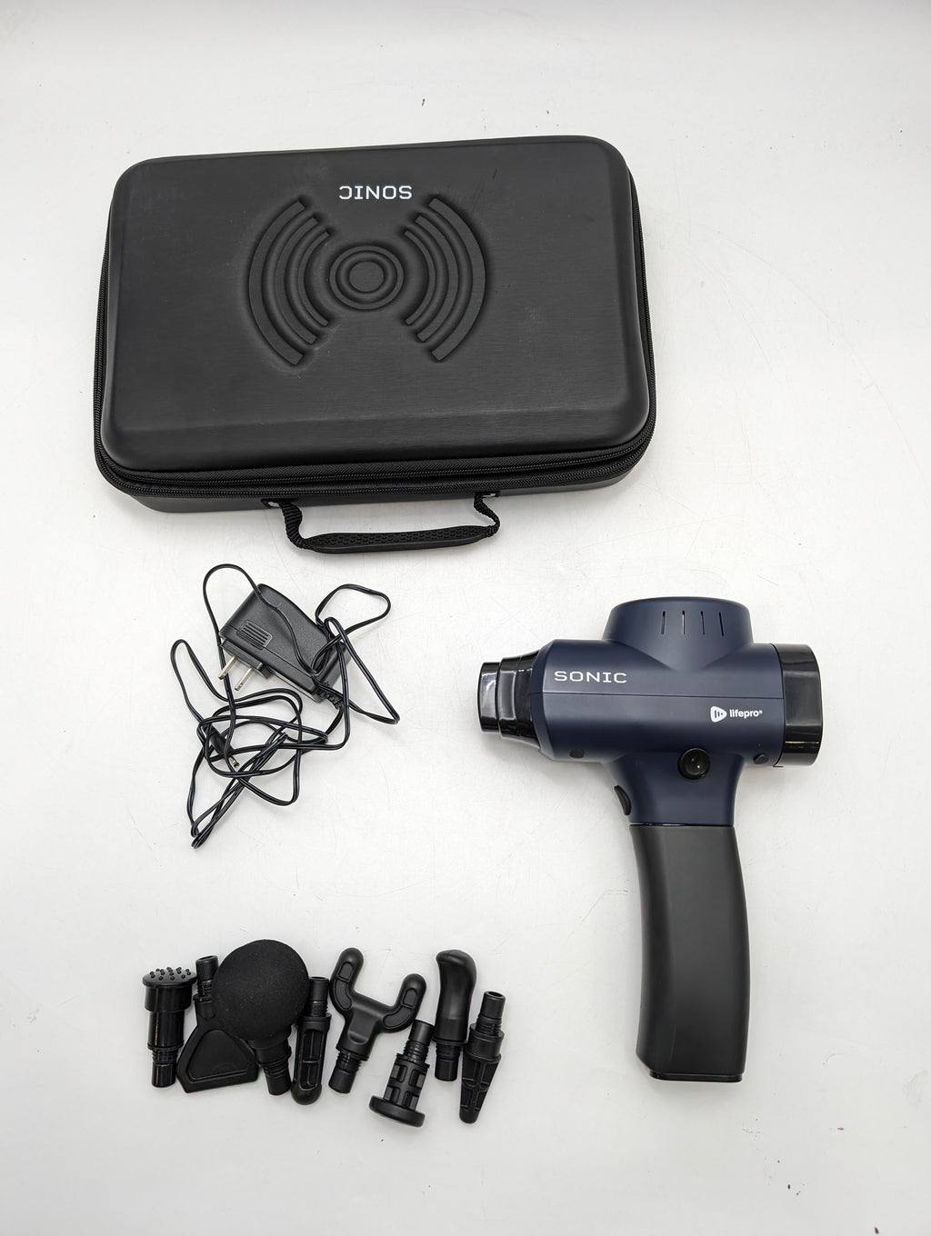 LIFEPRO LPSNC Sonic Handheld Percussion Massage Gun - 5 Speeds - Scrat ...