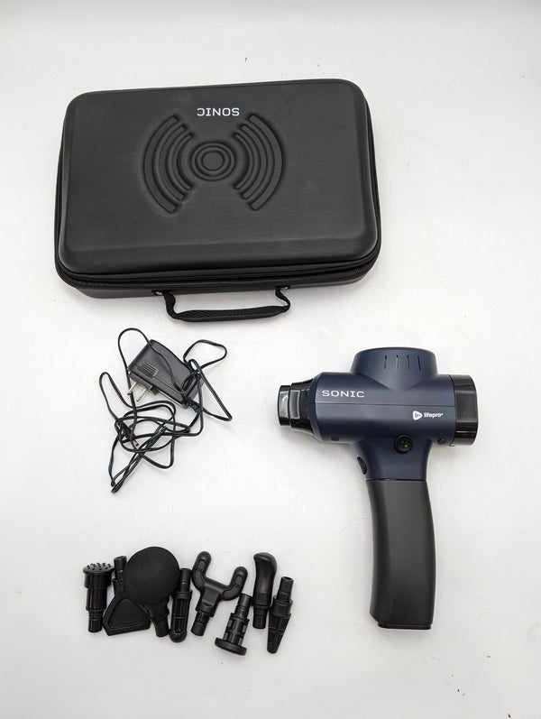 LIFEPRO LPSNC Sonic Handheld Percussion Massage Gun - 5 Speeds - Scratch & Dent