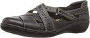 CLARKS ASHLAND SPIN Q WOMEN'S SLIP-ON LOAFER - SIZE: MEN 11 (AU/UK M8.5) - BLACK - Like New