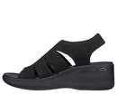 163394 Skechers Women's PIER-LITE - MEMORY MAKER Black/Black Size 8 - Like New