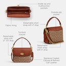 COACH POLISHED PEBBLED LEATHER CASSIE CROSSBODY 19 - TAN CARAMEL - Brand New