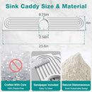 DK177 Diatomite Fast Drying Faucet Mat for Kitchen Sink SLTD001 - WHITE - Like New