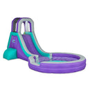 Sunny & Fun Inflatable Single Ring Water Slide Park Heavy-Duty for Outdoor Fun - Like New