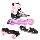 Lionix Pro ECLECTIC,Convertible Frames 3 in 1 (Ice/Inline/Quad),Pink/Green/Black - Brand New