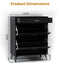 AWQM SHOE CABINET, IMPROVED FREE STANDING SHOE STORAGE CABINET - BLACK - Like New
