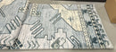 KATHY IRELAND HOME FANNEL PRINTED AREA RUG [8FT X 10FT] - MULTICOLOR - Like New