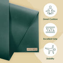 JadeYoga Harmony Yoga Mat - Durable & Thick Gym Fitness - 68" - Jade Green - Like New