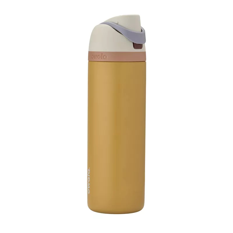 OWALA SPECIAL EDITION 24OZ STAINLESS STEEL INSULATED FREESIP BOTTLE - HONEYCOMB - Like New