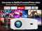 GOODEE SMART 4K 1080P PROJECTOR WIFI BLUETOOTH MOVIE OUTDOOR YG651 - WHITE - Like New
