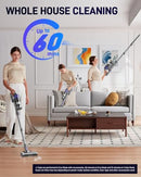 FUNCCUBE CORDLESS VACUUM CLEANER RECHARGEABLE BATTERY VC7238 - GRAY/PURPLE - Like New