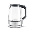 BREVILLE CRYSTAL CLEAR ELECTRIC KETTLE GLASS PROGRAMMABLE BKE595XL - SILVER - Like New
