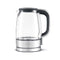 BREVILLE CRYSTAL CLEAR ELECTRIC KETTLE GLASS PROGRAMMABLE BKE595XL - SILVER - Like New
