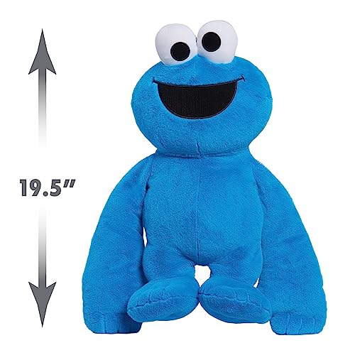 Sesame Street Monster Hugs Cookie Monster Weighted Sensory Plushie - BLUE - Brand New