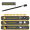 SCRUBIT DRILL BRUSH ATTACHMENT SET POWER SCRUBBER TILE GROUT TOOL - YELLOW - Like New