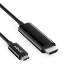 ANKER USB C TO HDMI CABLE FOR HOME OFFICE, 6FT TYPE C TO HDMI ADAPTER, 4K- BLACK - Like New