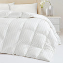 HEYCUZI DOWN FEATHER COMFORTER KING SIZE - WHITE - Like New