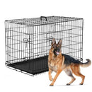 NFPSHOP 36 inch Large Dog Cage - Double Door with Handles B0D5XJVXH8 - Black - Brand New