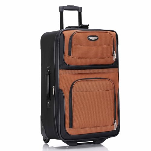 TRAVEL SELECT AMSTERDAM 25-INCH SOFTSIDE EXPANDABLE ROLLING UPRIGHT LUGGAGE - Brand New
