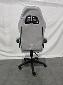 DARKECHO GAMING CHAIR FABRIC POCKET SPRING CUSHION - GRAY/BLUE - Like New