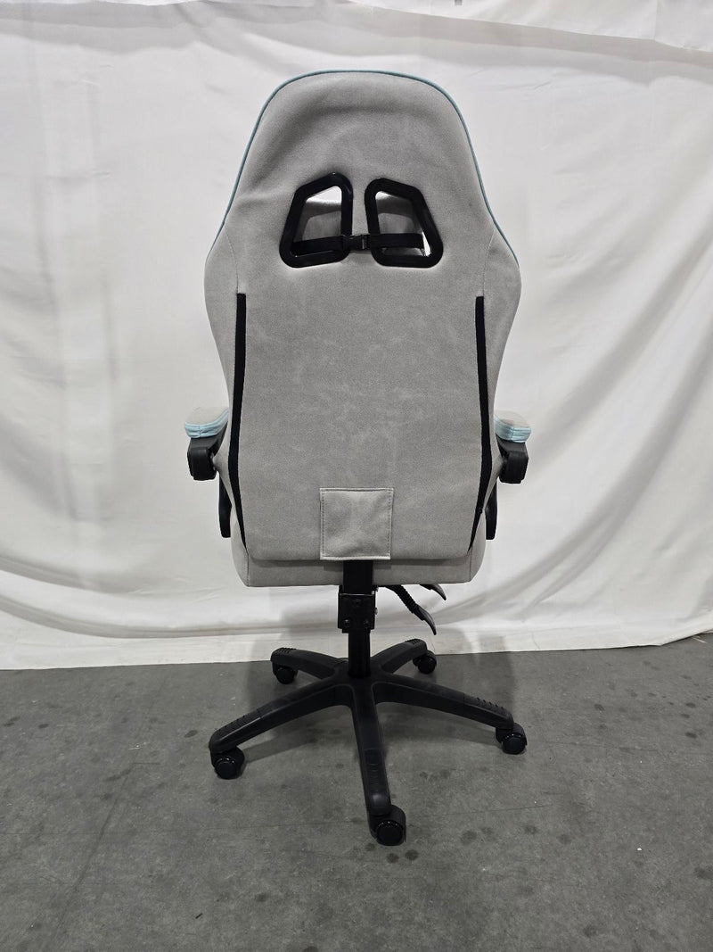 DARKECHO GAMING CHAIR FABRIC POCKET SPRING CUSHION - GRAY/BLUE - Like New