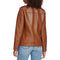 LEVI'S WOMENS OVERSIZED FAUX LEATHER BELTED MOTORCYCLE JACKET - SIZE M - BROWN - Brand New