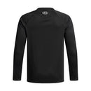 UNDER ARMOUR BOYS TECH FILL LONG SLEEVE BLACK/ MOD GREY XS - Brand New