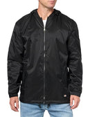 DICKIES MENS FLEECE LINED NYLON HOODED JACKET 4X-LARGE BLACK - Brand New