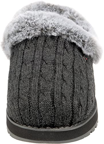 SKECHERS WOMEN'S BOBS KEEPSAKES ICE ANGEL SLIPPER SIZE WOMEN 11 CHARCOAL - Like New
