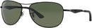 Ray-Ban Men's RB3519 Aviator Sunglasses - Green Polarized/ - Scratch & Dent