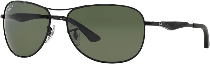 Ray-Ban Men's RB3519 Aviator Sunglasses - Green Polarized/ - Scratch & Dent