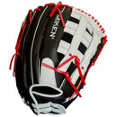 MIKEN PLAYERS SERIES SLOWPITCH SOFTBALL GLOVES SIZE 15 LEFT HANDED - BLACK WHITE - Brand New
