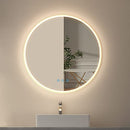 Vlsrka 24" LED Bathroom Mirror RGB Color Changing Lighted Makeup Mirror -White - Like New