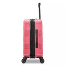 AMERICAN TOURISTER NXT CHECKERED HARDSIDE CARRY ON SPINNER 22 - FLAMINGO PINK - Like New