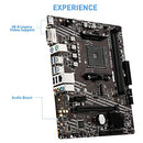 MSI GAMING MOTHERBOARD AMD RYZEN 5000 AM4 DDR4 PCIE 3.0 M.2 A520M-APRO - BLACK - Brand New