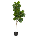 NEARLY NATURAL 5.5FT. FIDDLE LEAF FIG ARTIFICIAL TREE T2103-MB - Green - Like New