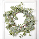 VGIA Green Leaf Eucalyptus Wreath for Festival Celebration Front Door/Wall - Brand New
