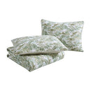 Tommy Bahama Queen Quilt Set Reversible Cotton Bedding Matching Shams - Green - Brand New