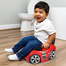 HOT WHEELS RACE CAR POTTY TRAINING TOILET WITH KIDS POTTY 470830 - RED - Like New