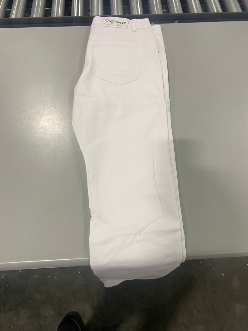 7GROOVE SLIM JEANS - SIZE: MEN W34/L30 - WHITE - Like New